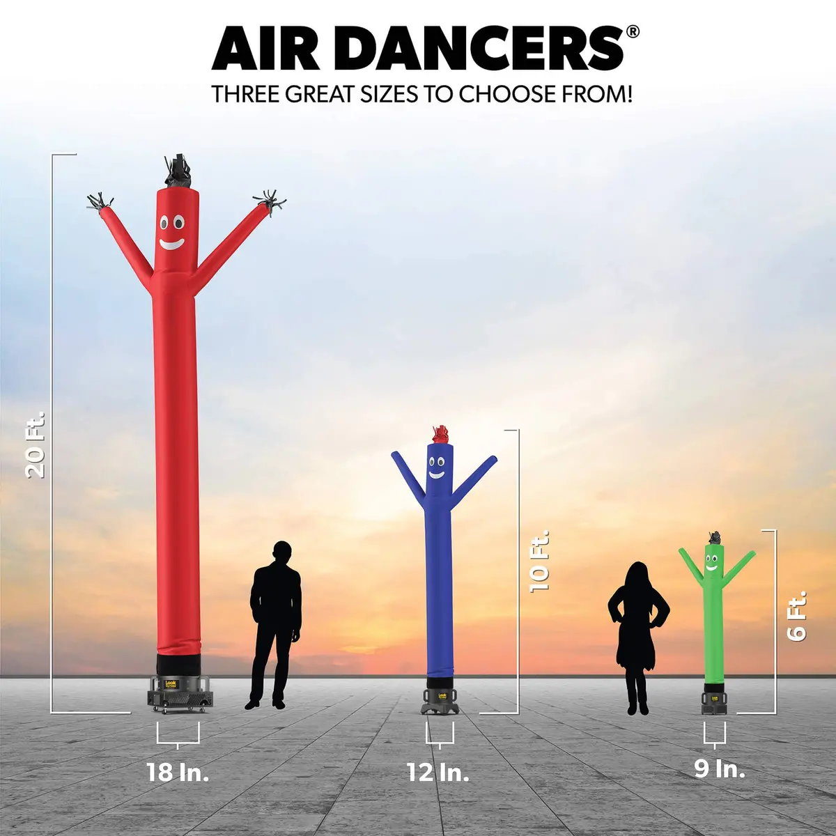 Clown Air Dancers® Inflatable Tube Man 2