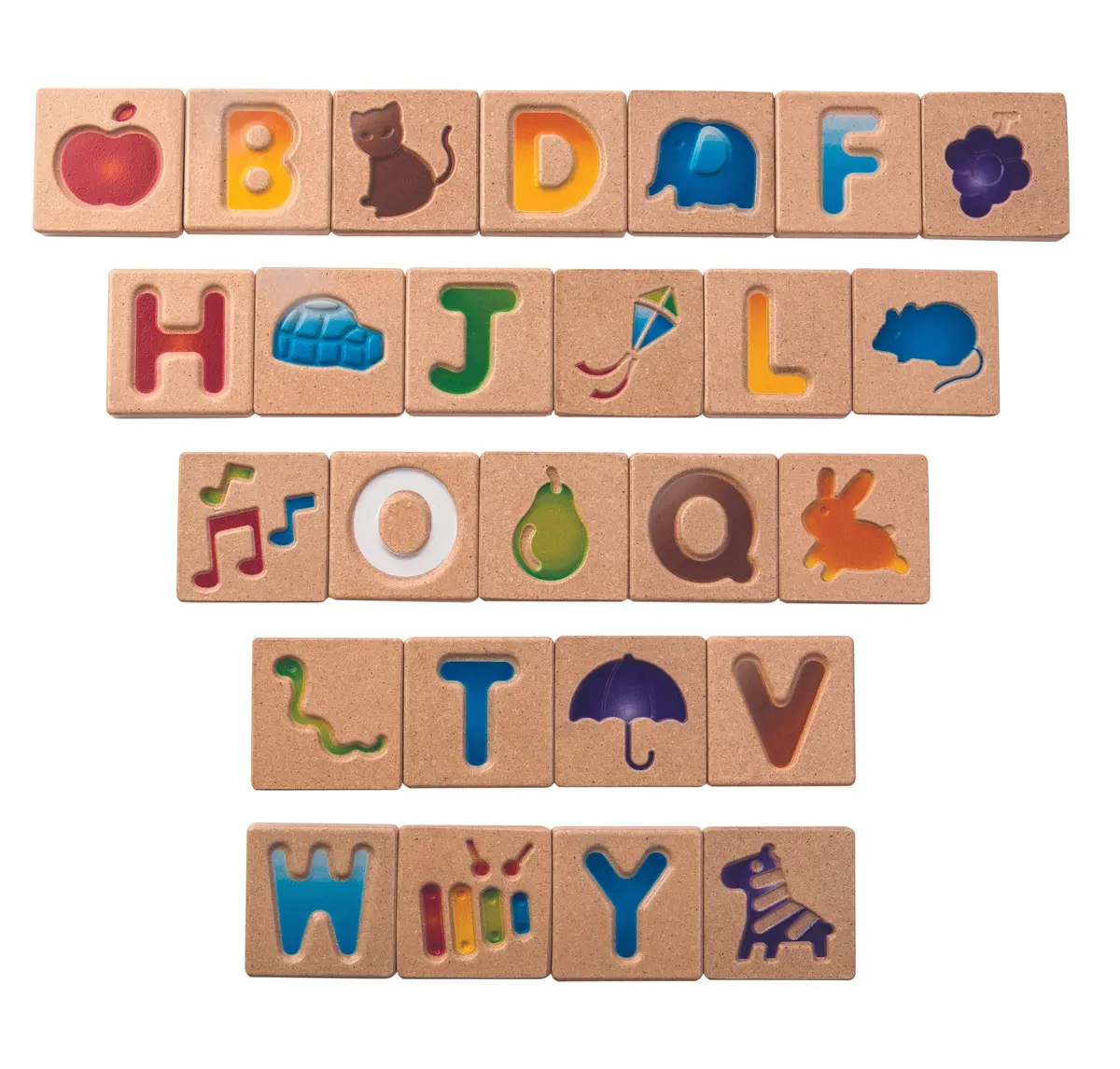 Alphabet A-Z Natural Wood Baby Toy 1