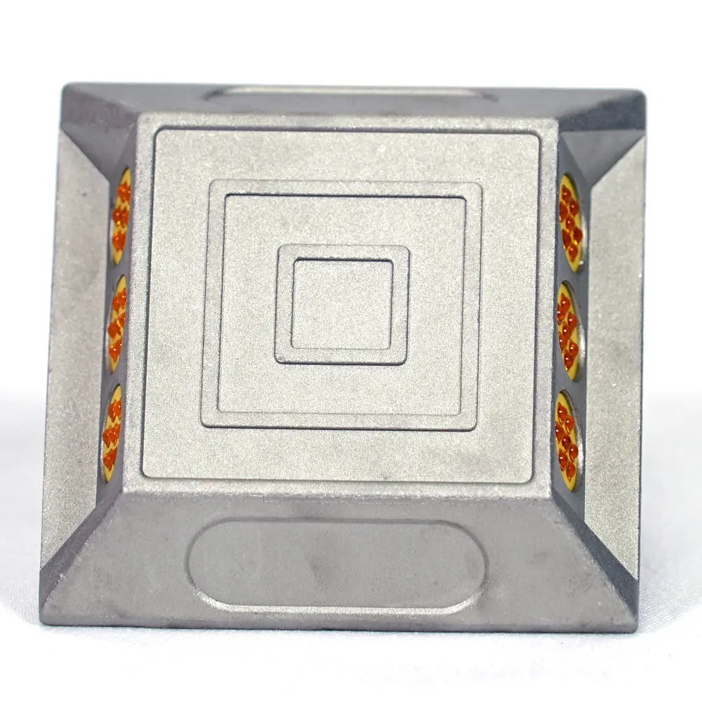 Reflective Cast Aluminum Road Stud With 42 Glass Beads Jw-Rs-009 2