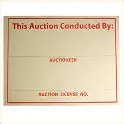 Auction Conducted By Sign 1