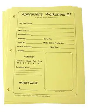 Appraiser's Worksheet 1