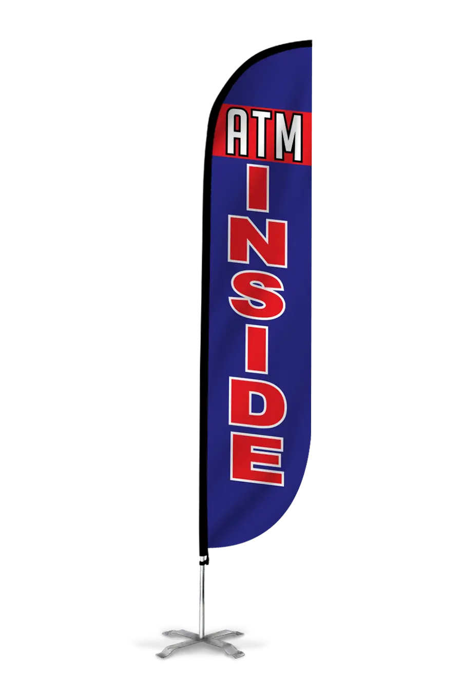 Atm Inside Feather Flag 1