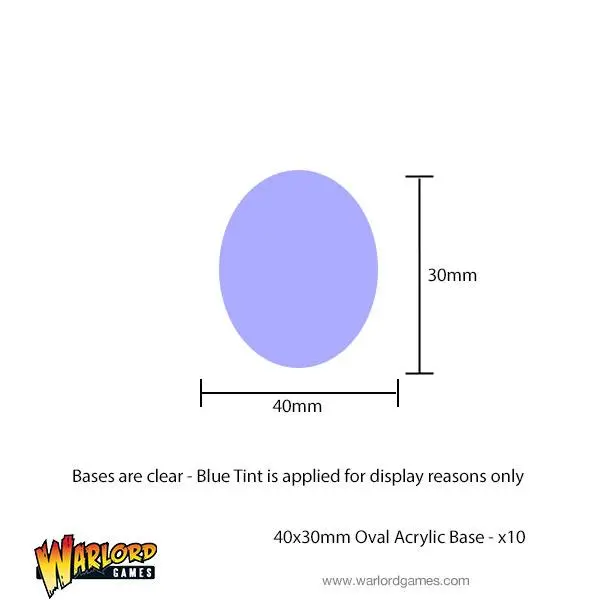 40X30mm Oval Acrylic Bases 1