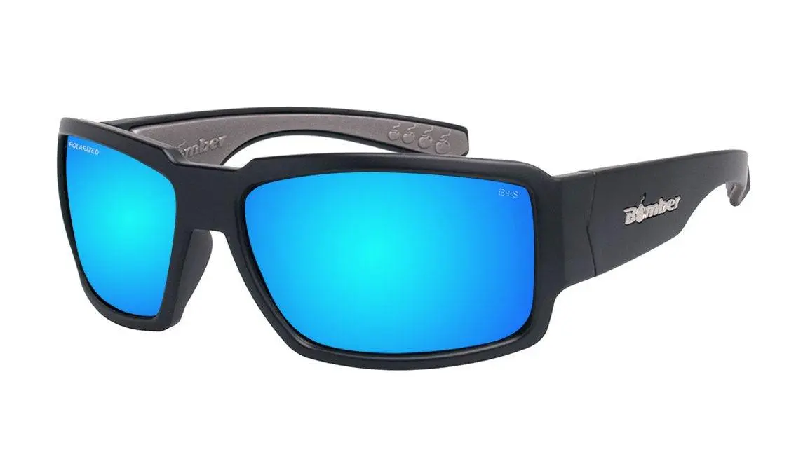 Boogie Bomb Safety- Ice Blue Mirror Polarized 1