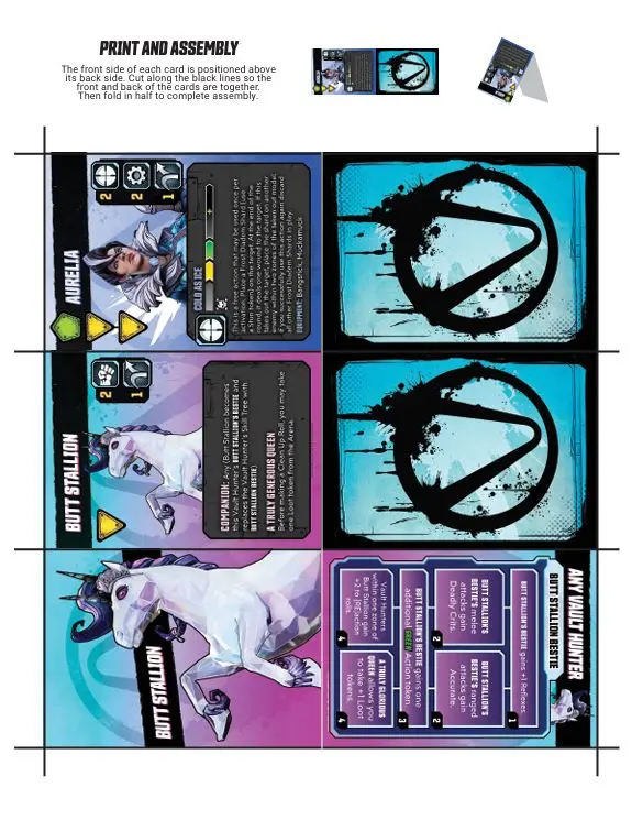 Mister Torgue's Arena Of Badassery™: Print And Fold Errata Cards Download 1