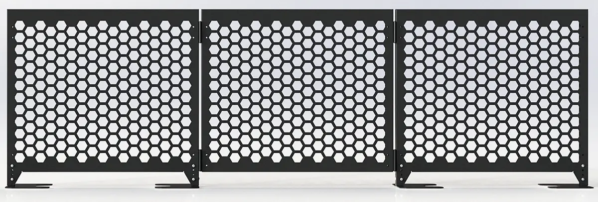 Essential Restaurant Partition - 3' Ft Extender Panel 2