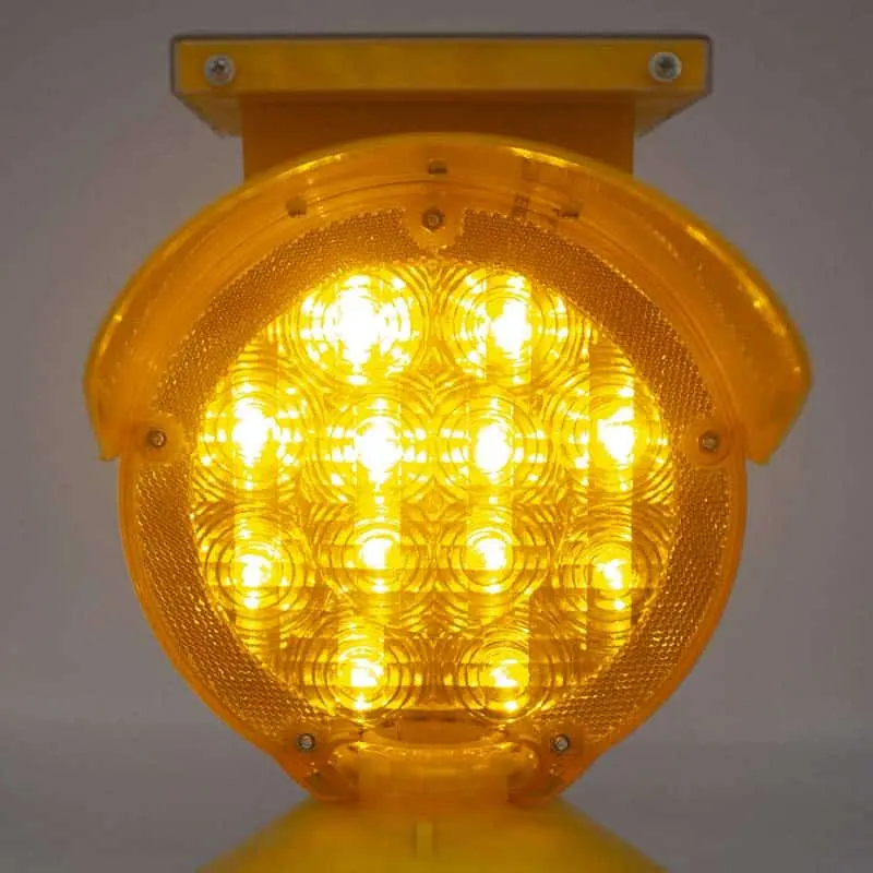 Solar Powered Barricade Warning Light Mutcd Standard Hd-4Db12supro 2