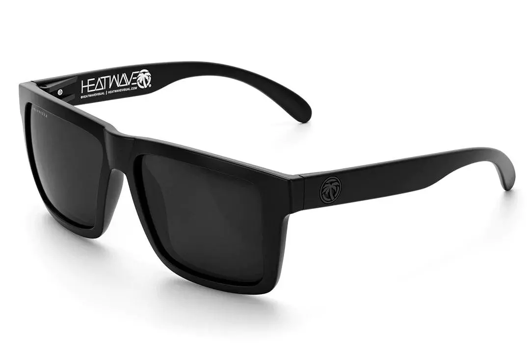 Xl Vise Z87 Sunglasses: Black Frame - Polarized Black Lens 1