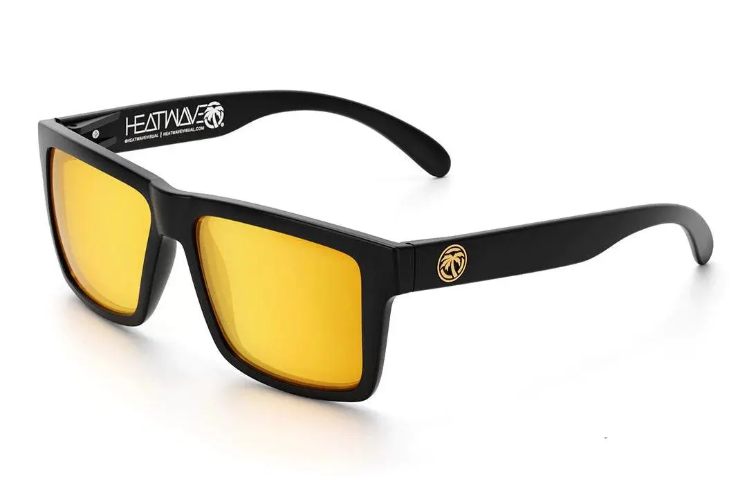Vise Z87 Sunglasses Black Frame: Tinted Lens - Gold Rush Z87 Lens 1