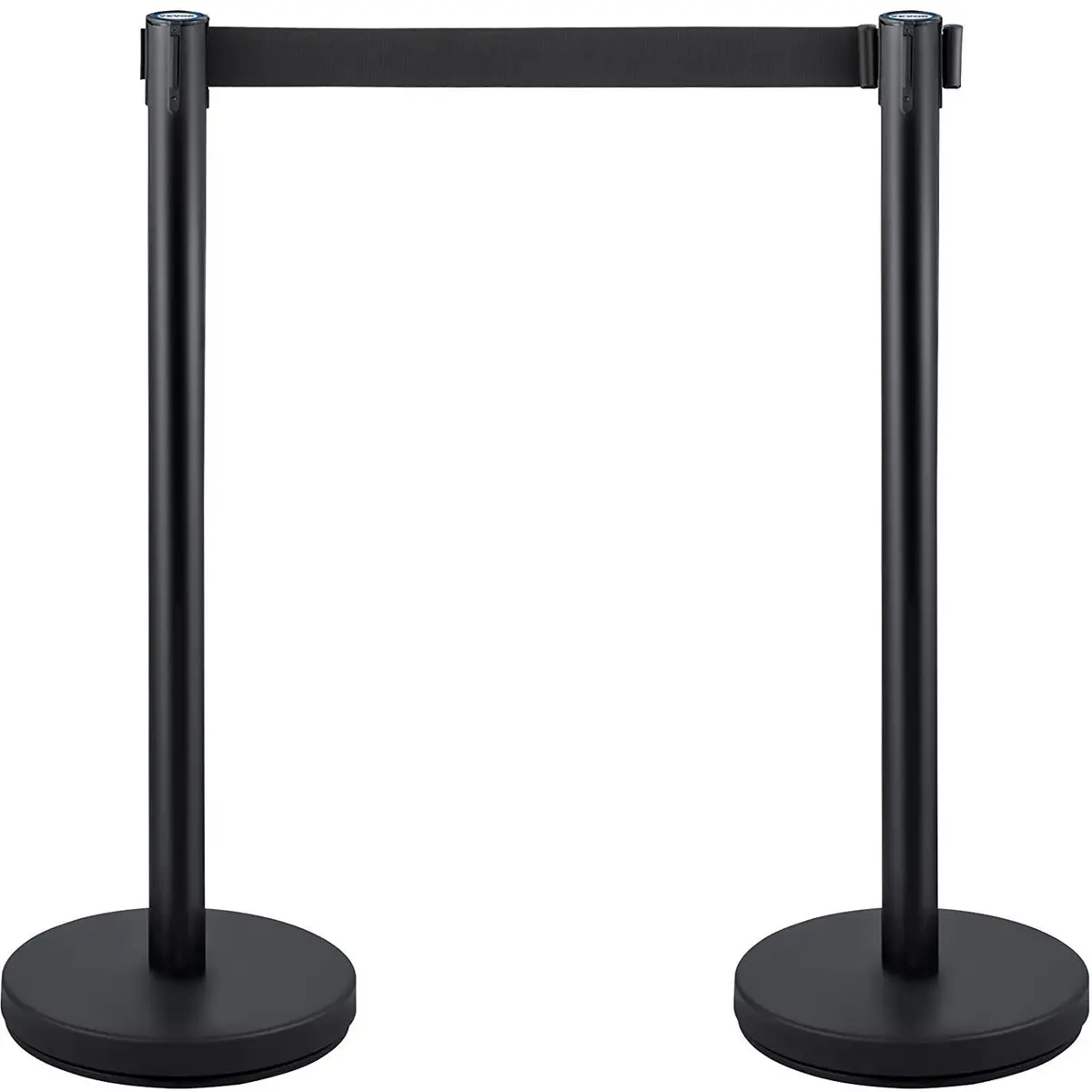 Black Stainless Steel Retractable Belt Queue Barrier,Stanchion 1