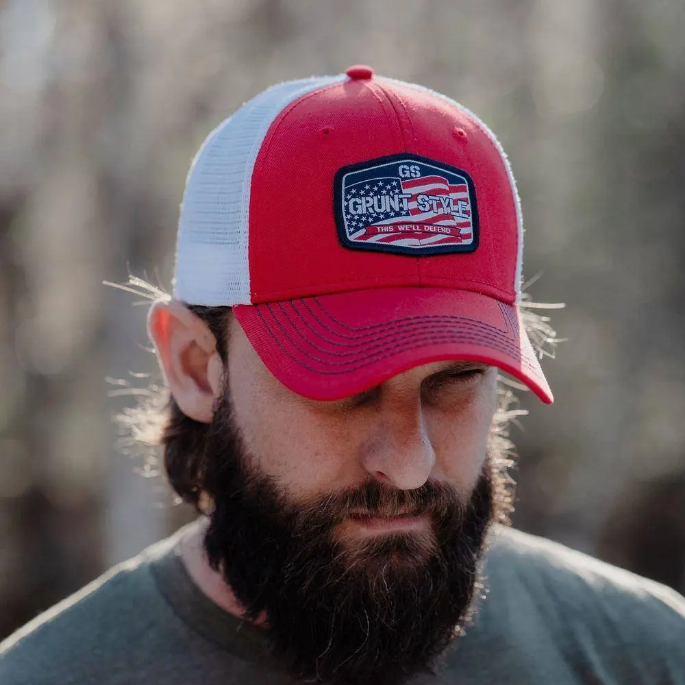 Old Glory Patch Hat - Red 1