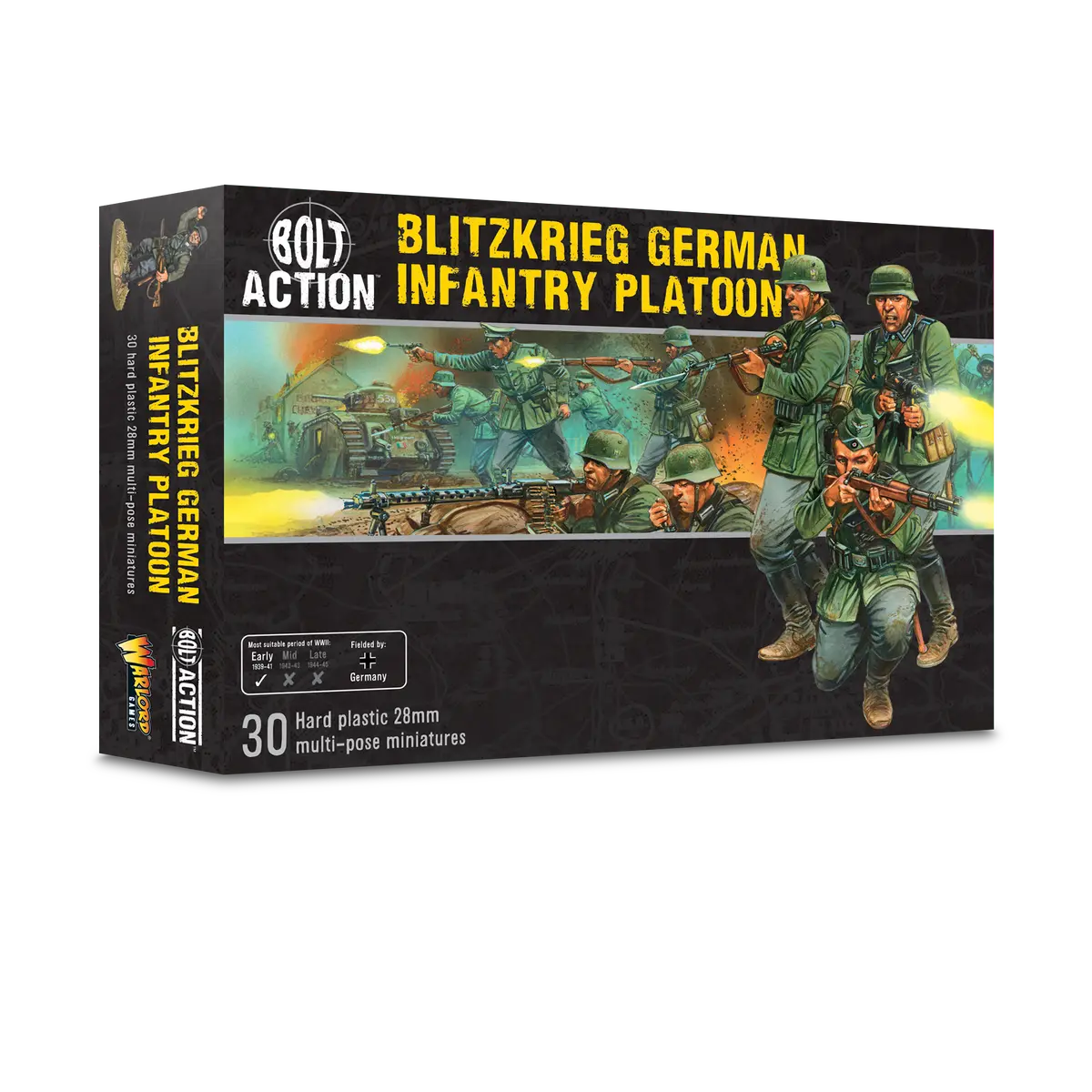 Blitzkrieg German Infantry Platoon Plastic Boxed Set 1
