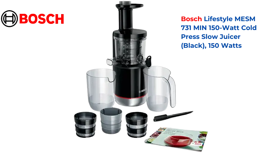Bosch Lifestyle Mesm 731 Min 150-Watt Cold Press Slow Juicer (Black) 1