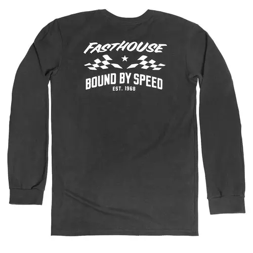 Bound Long Sleeve Tee - Black 1
