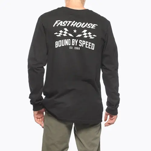Bound Long Sleeve Tee - Black 3