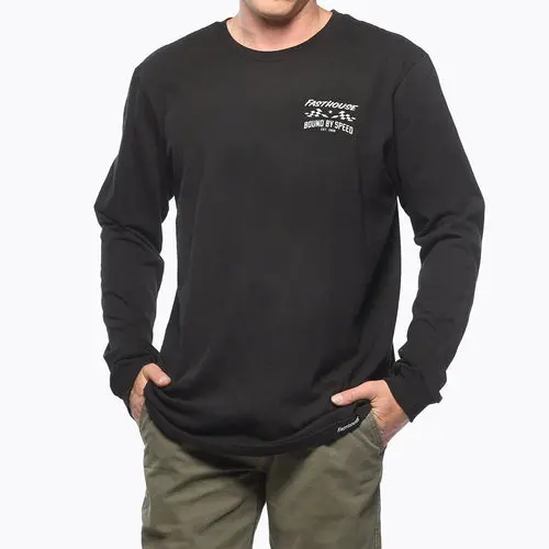 Bound Long Sleeve Tee - Black 2