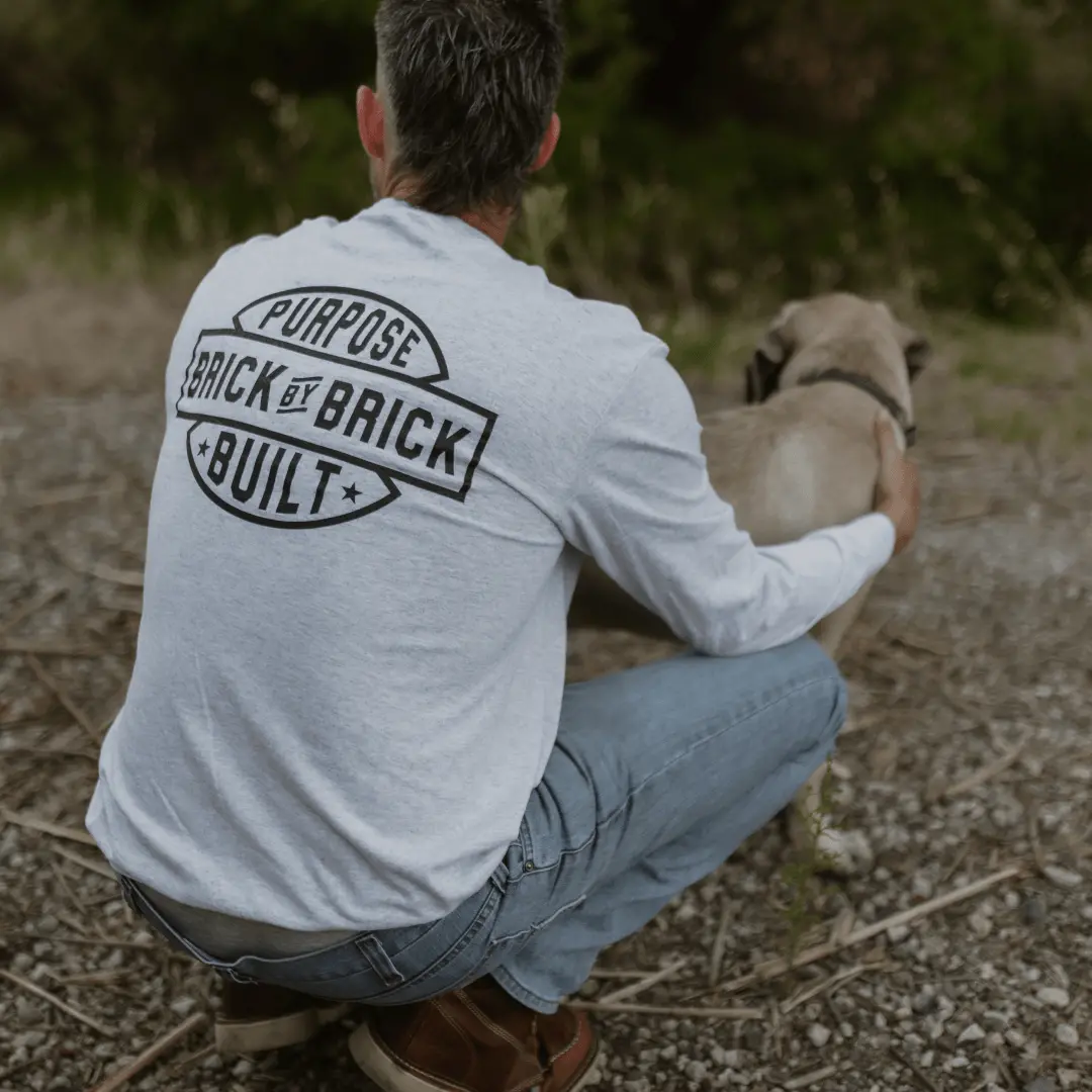 Brick By Brick Long Sleeve, Ash 2
