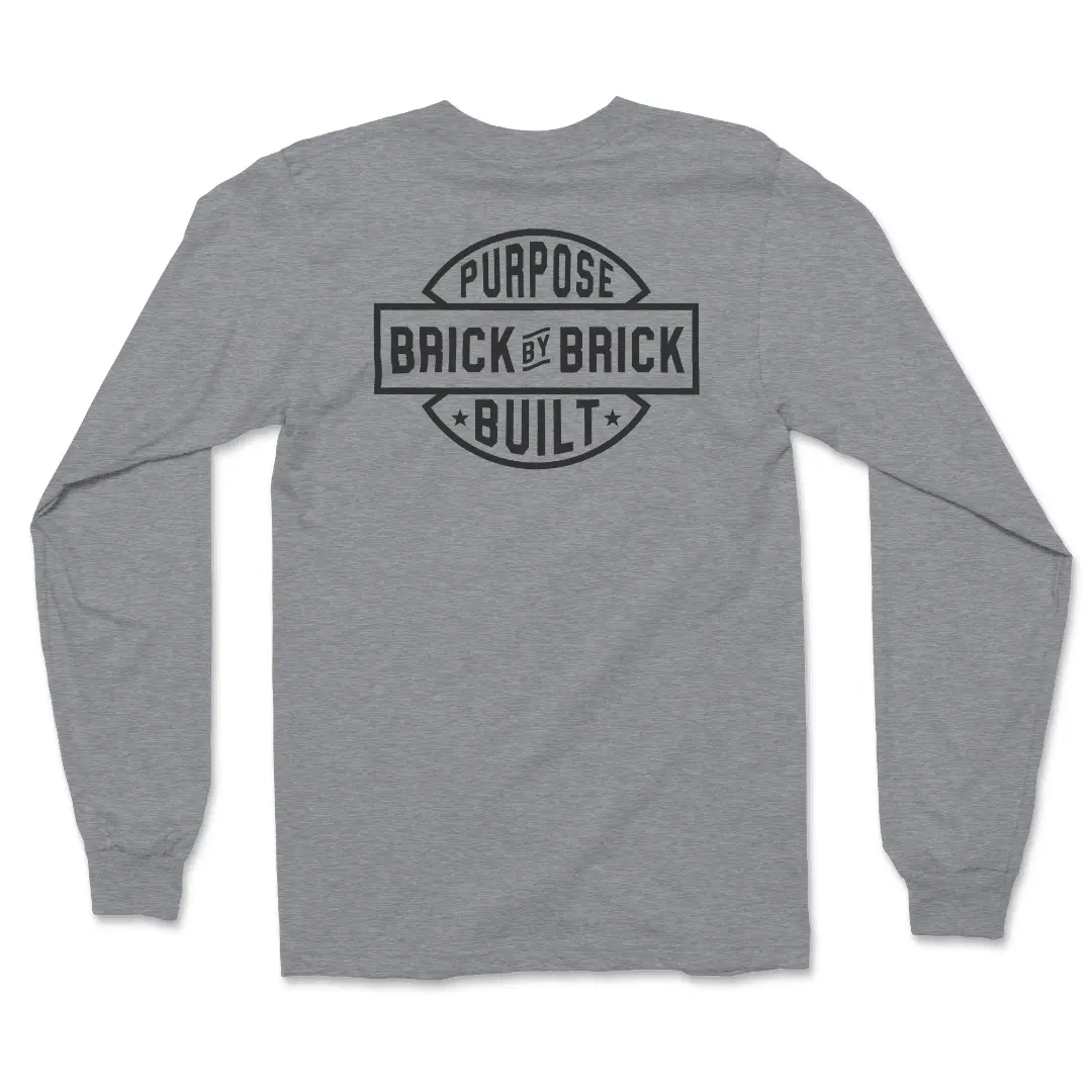 Brick By Brick Long Sleeve, Ash 3
