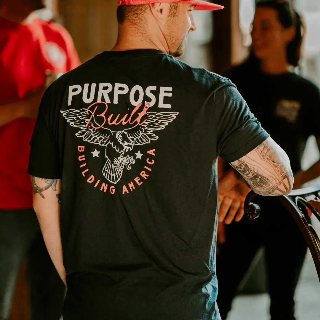 Building America Tee, True Navy 2
