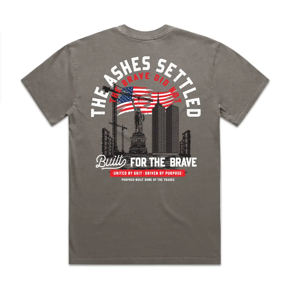 Built For The Brave, Hd Tee, Faded Grey 1