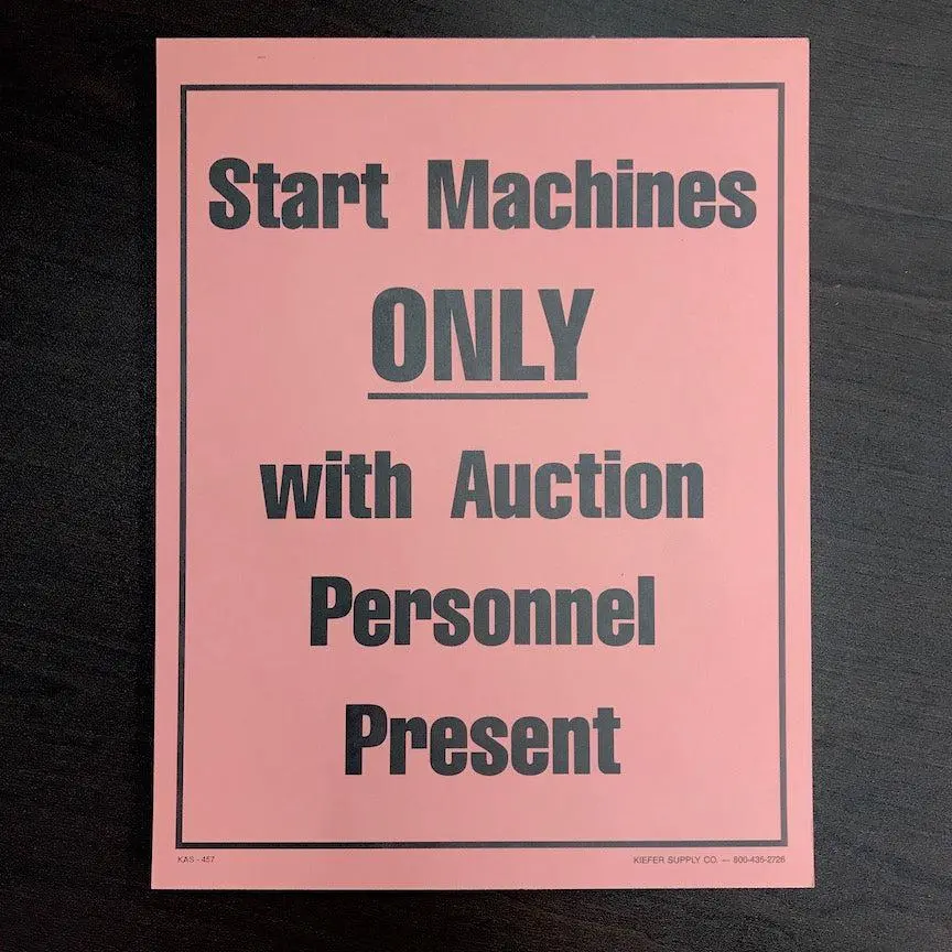 Bulk Instructional Signs (25/Pad) 9