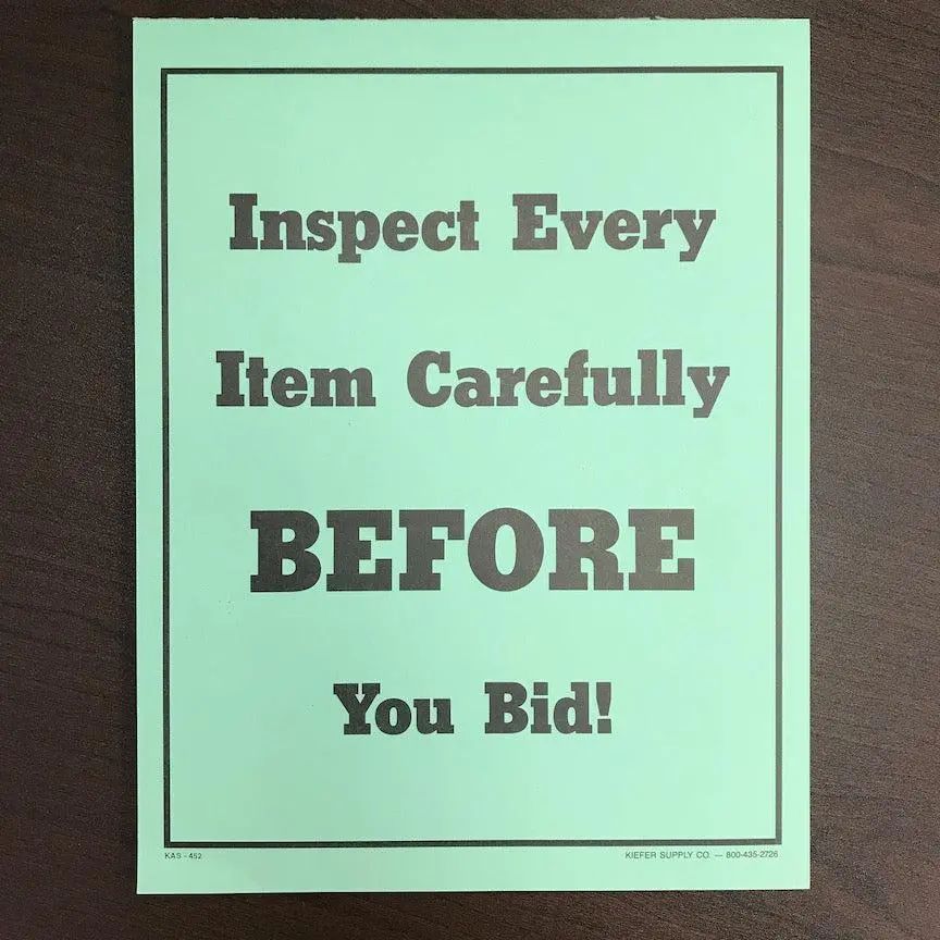 Bulk Instructional Signs (25/Pad) 8