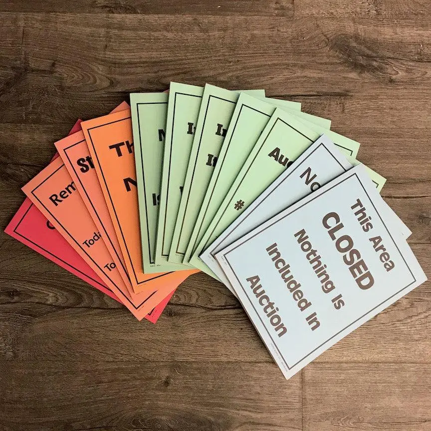 Bulk Instructional Signs (25/Pad) 1
