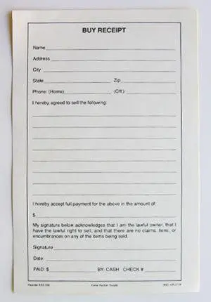 Buy Receipt, 2-Part (100/Pack) 1