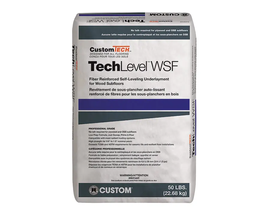 Customtech - Tech Level Wsf Fiber Reinforced Self-Leveling Underlayment, 50 Lb Bag 1