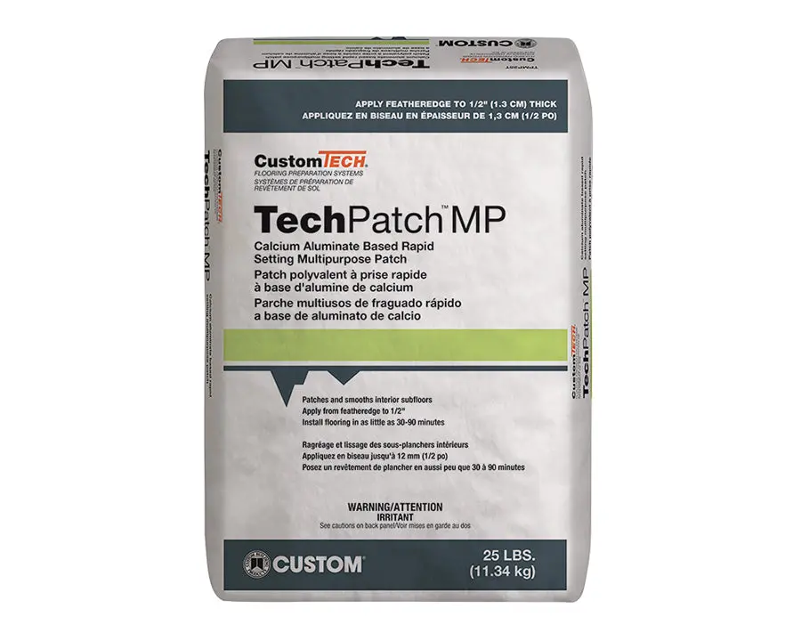Customtech - Tech Patch Mp Rapid Setting Skim Coat & Floor Patch, 25 Lb Bag 1