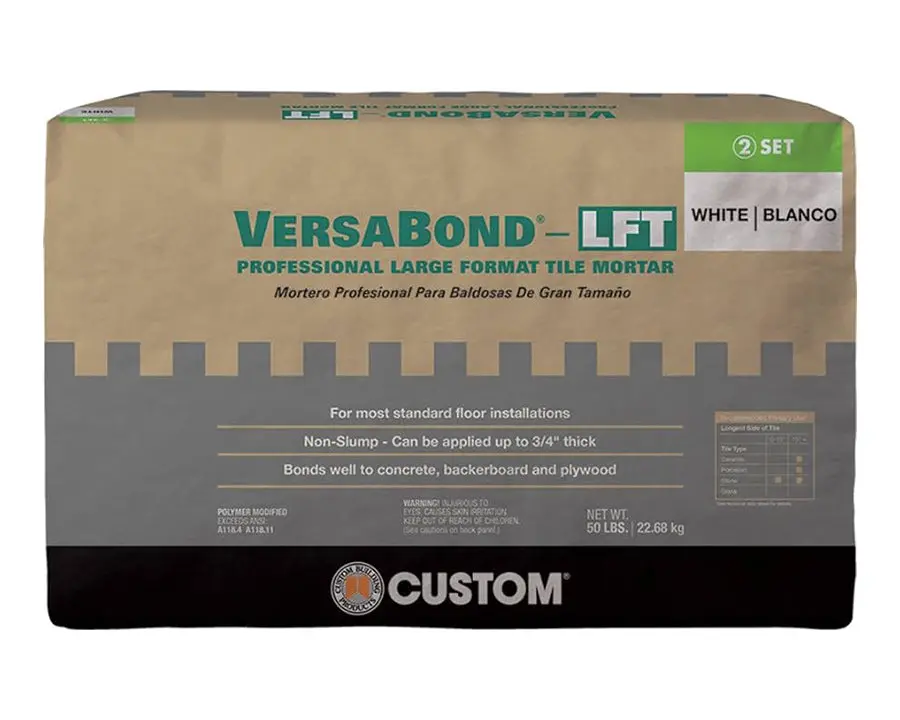 Custom - Versabond-Lft Professional Large Format Tile Mortar, 50 Lb Bag White 1