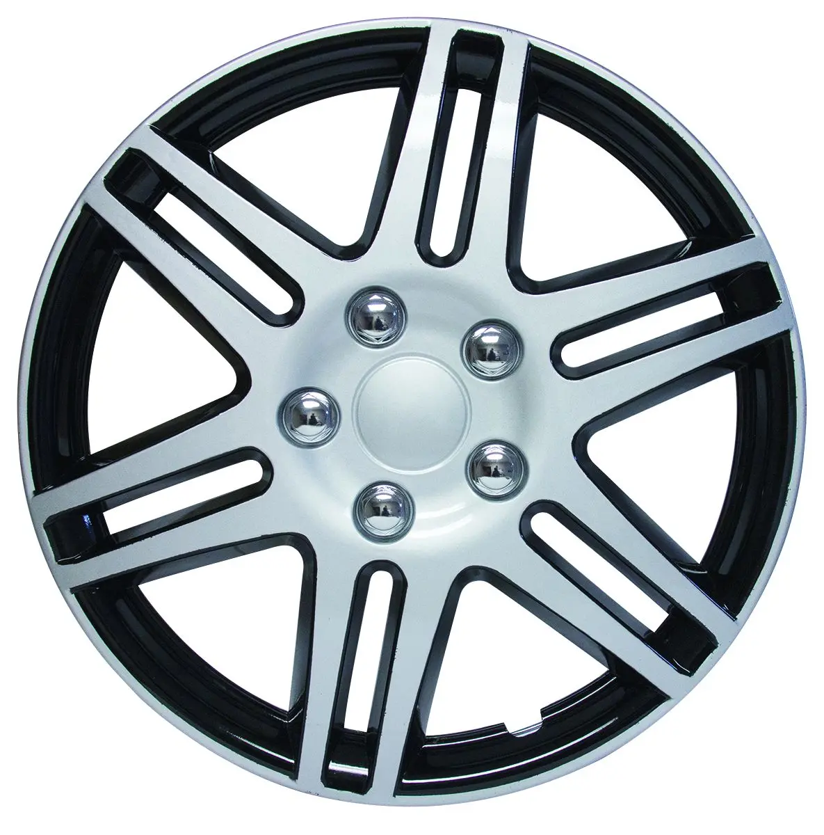 Enjoliveur En Abs - Noir & Argent 17" #Cps 417 S 1