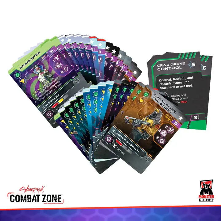 Combat Zone: All Starter Gang Card Checklists 1