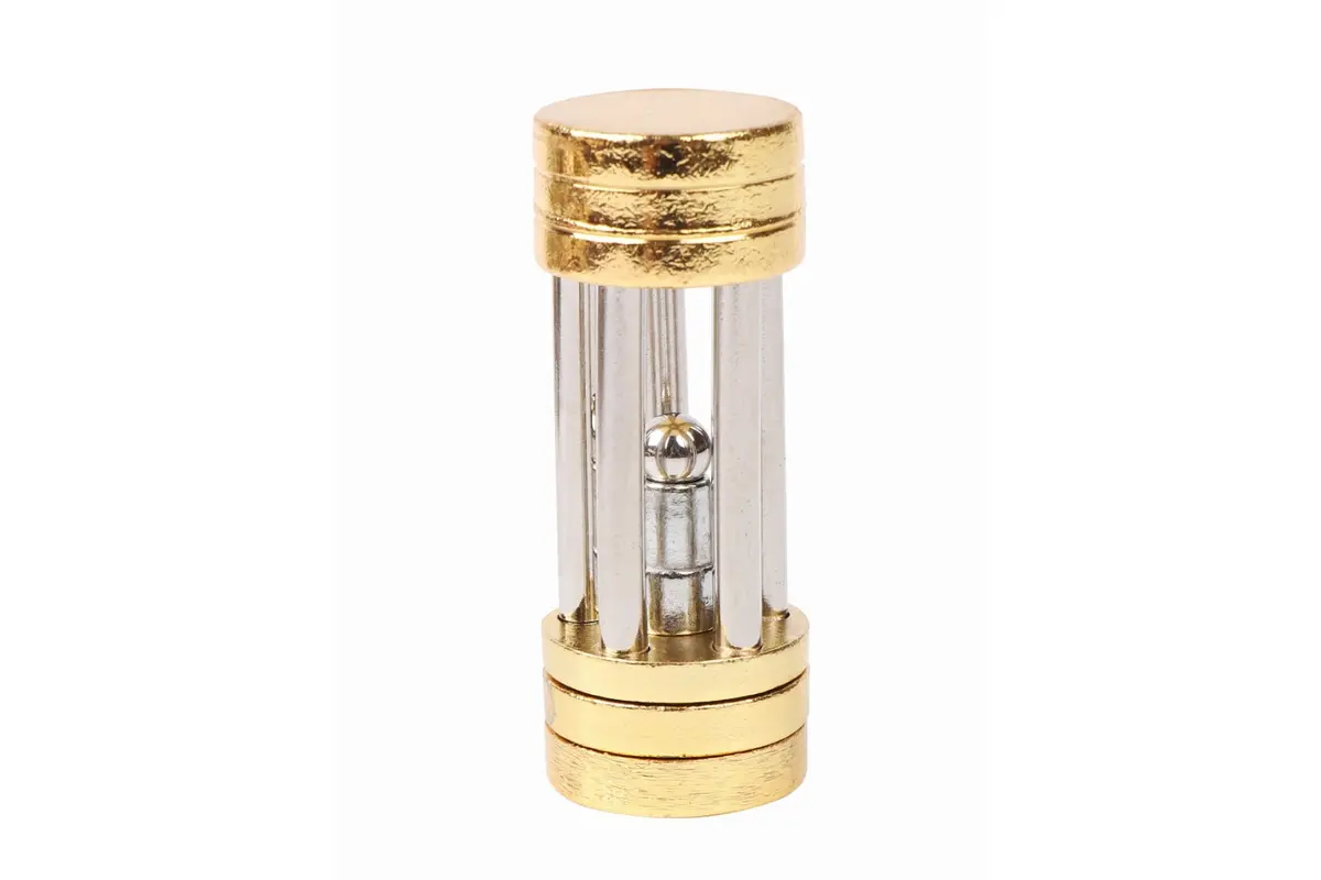Caged Orb Puzzle – Brass Ball-In-Cage Puzzle 1