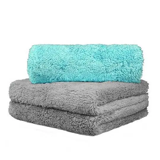 Detailing / Car Wash Towel - Plush & Soft (Blue & Grey) For Wiping & Drying 1