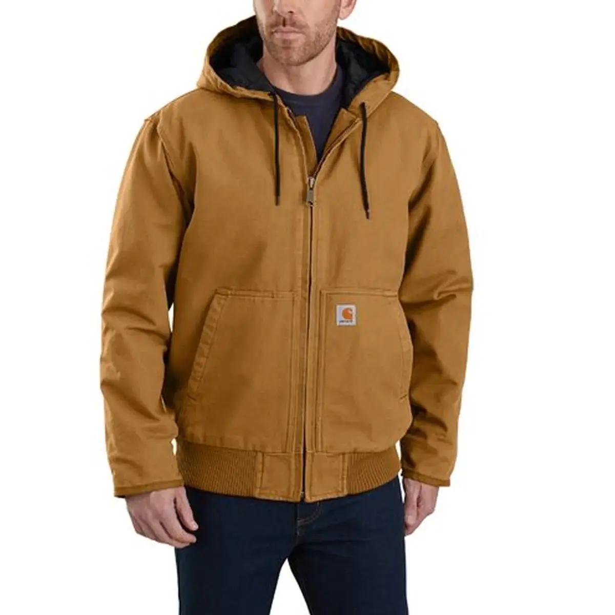 Washed Duck Active Jacket - Carhartt Brown 1