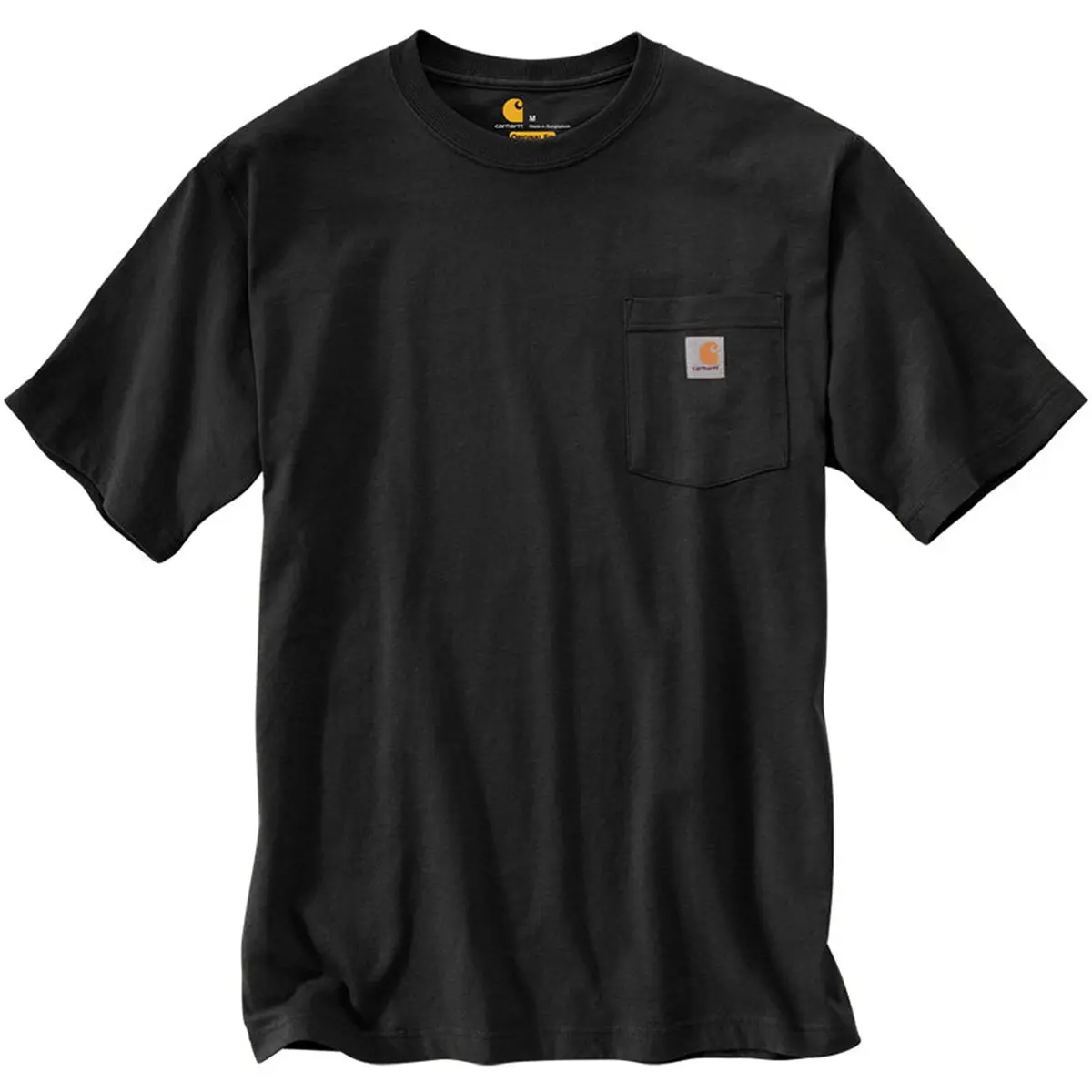 K87 - Loose Fit Heavyweight Pocket Tee, Black 1