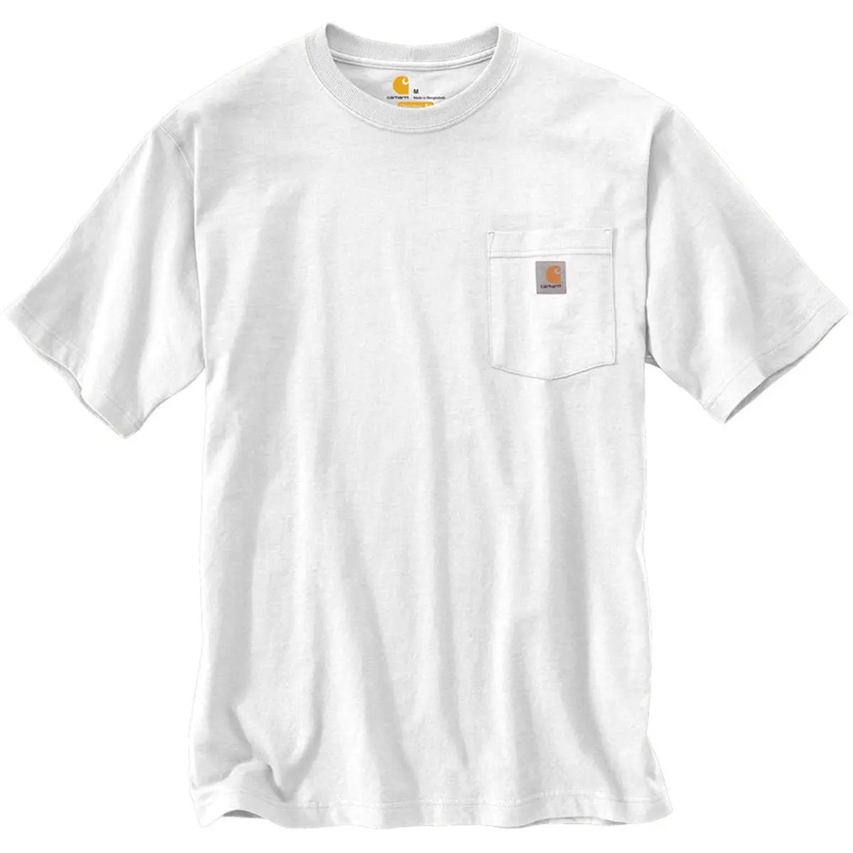 K87 - Loose Fit Heavyweight Pocket Tee, White 1