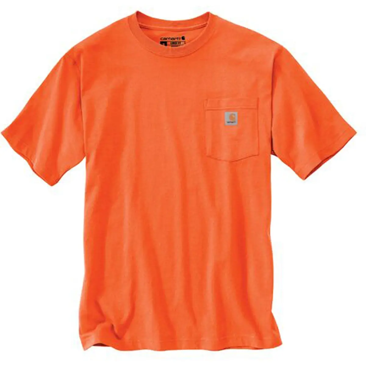 K87 - Loose Fit Heavyweight Pocket Tee, Bright Orange 1