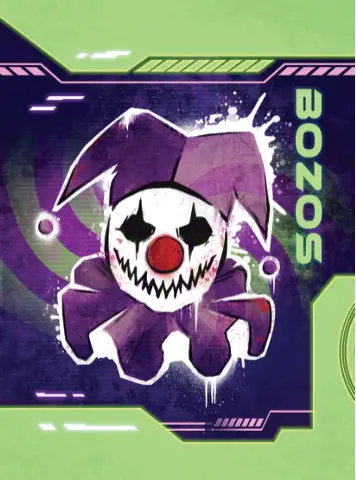 Combat Zone: Bozo Centwit Character Cards 1