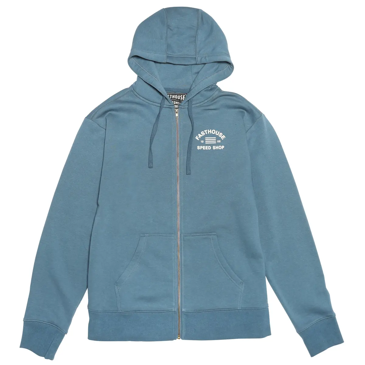 Cobalt Hooded Zip-Up - Vintage Blue 1
