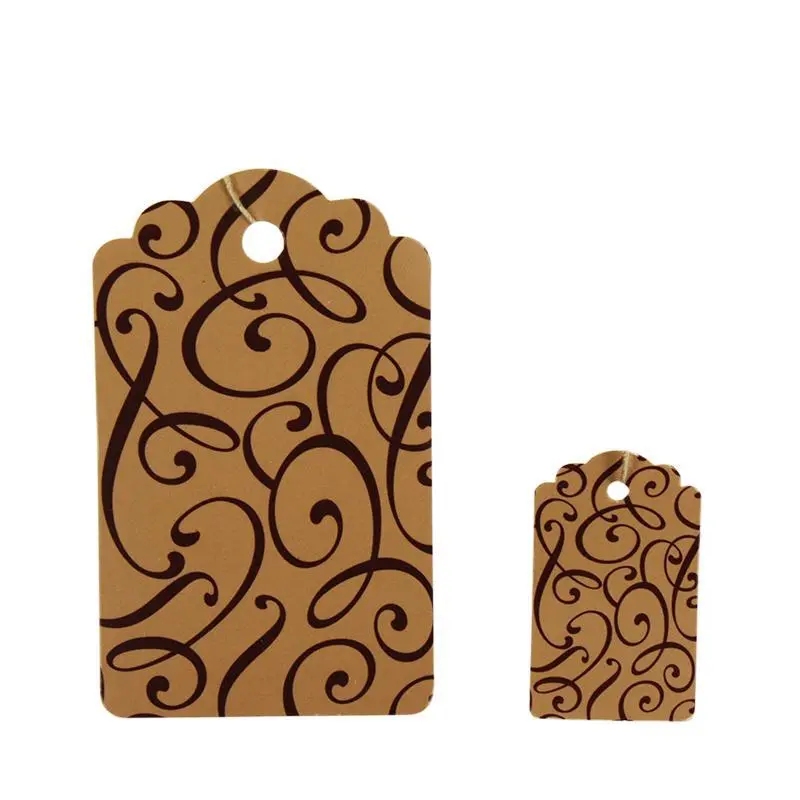 Cocoa Script Tag (100/Box) 2 Sizes 1