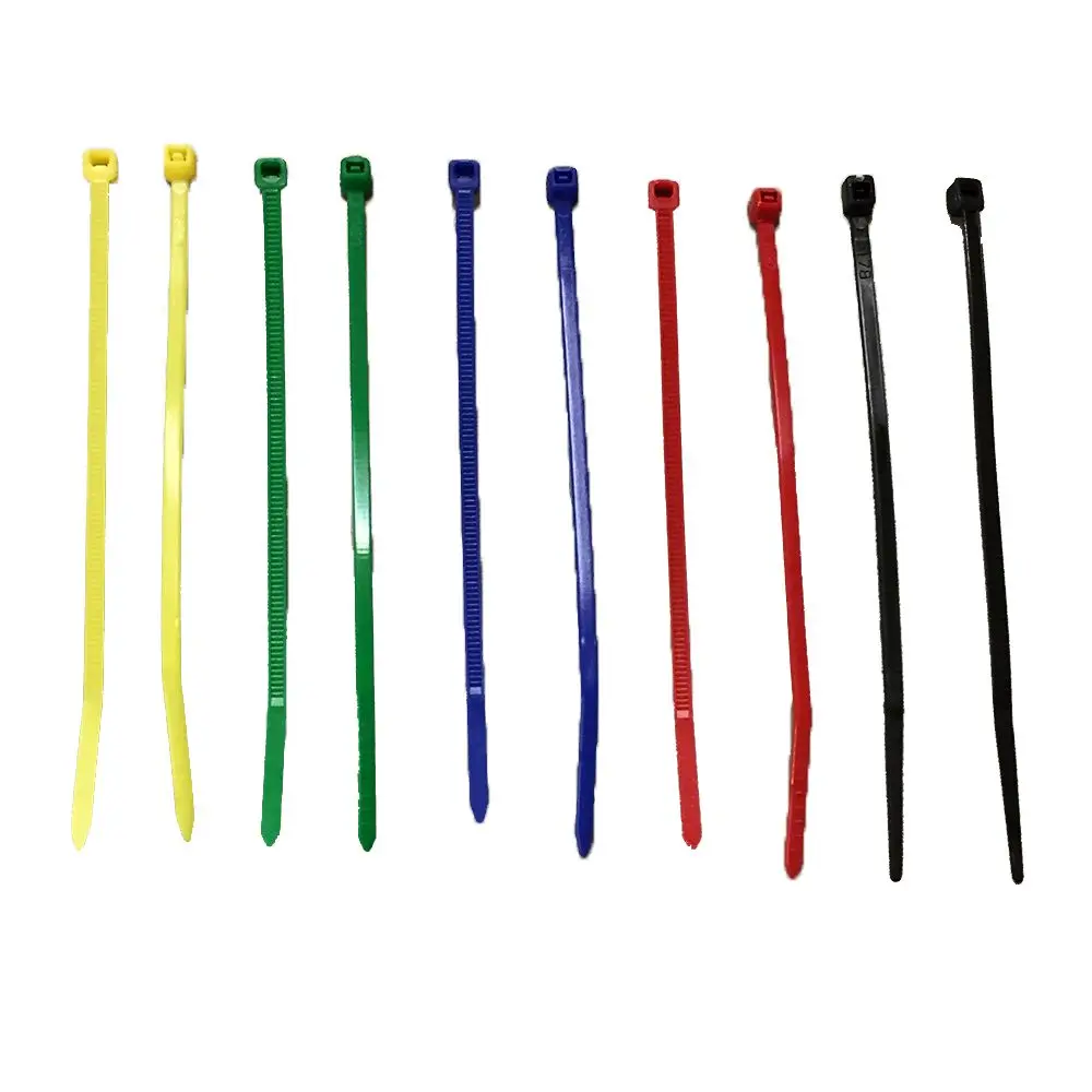 Colored 4" Cable Ties (100/Pack) 5 Colors 1