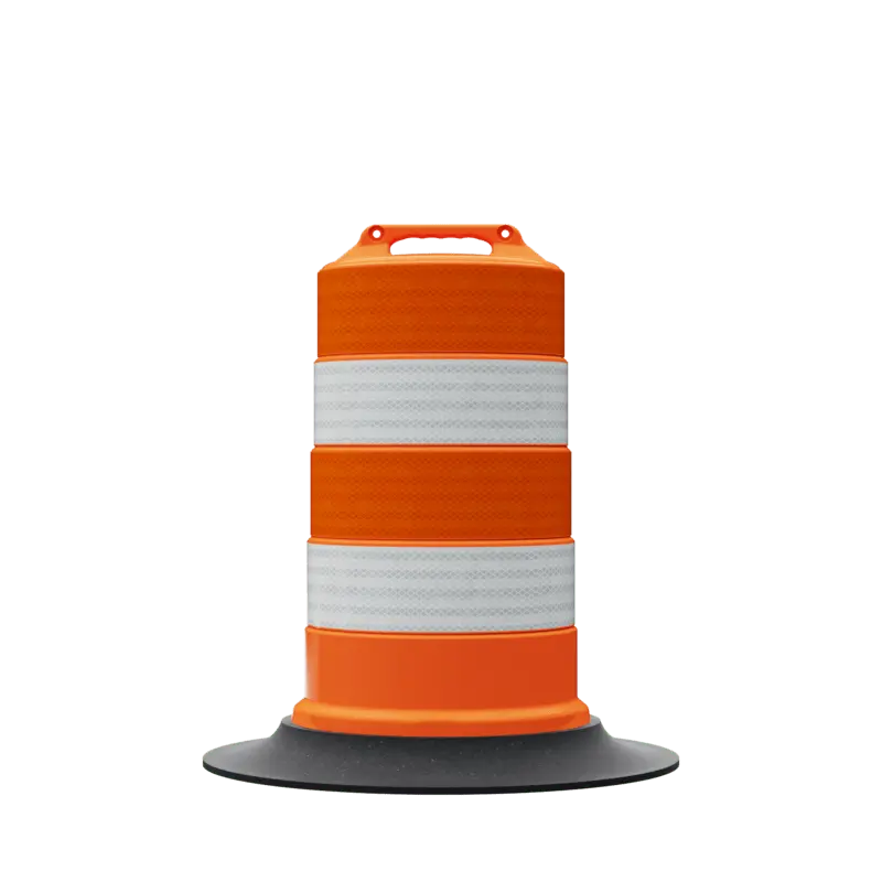 Plasticade Traffic Drum "Commander" Orange 39"H, Low & High Density Polyethylene 1