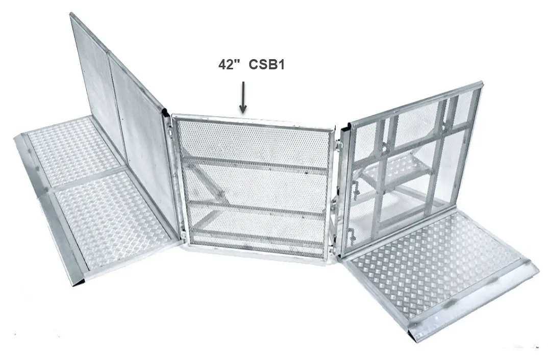 Concert Front-Of-Stage Barrier Versa Corner 18" & 42" Csb1 2
