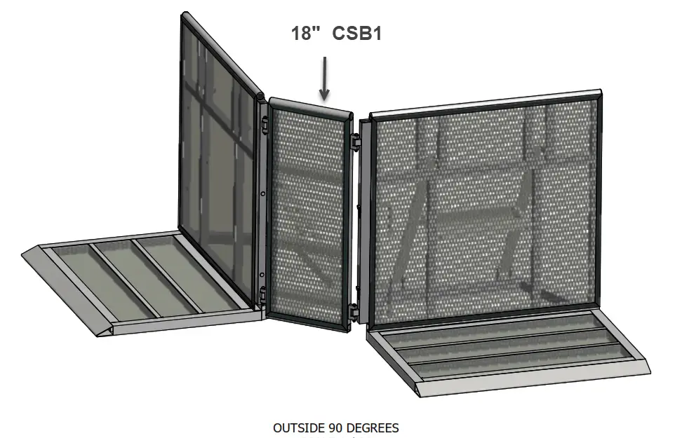 Concert Front-Of-Stage Barrier Versa Corner 18" & 42" Csb1 1