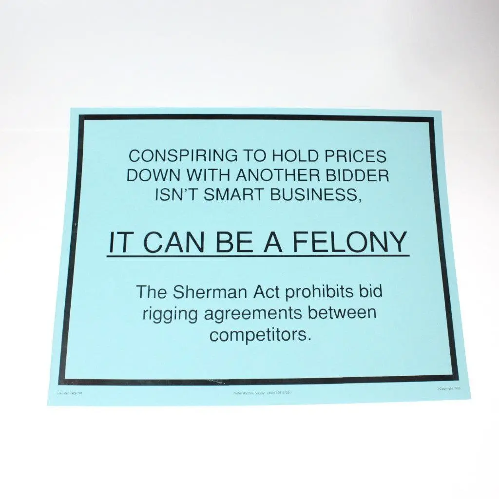 "Conspiring Can Be A Felony" - 12" X 18" Laminated Sign 1