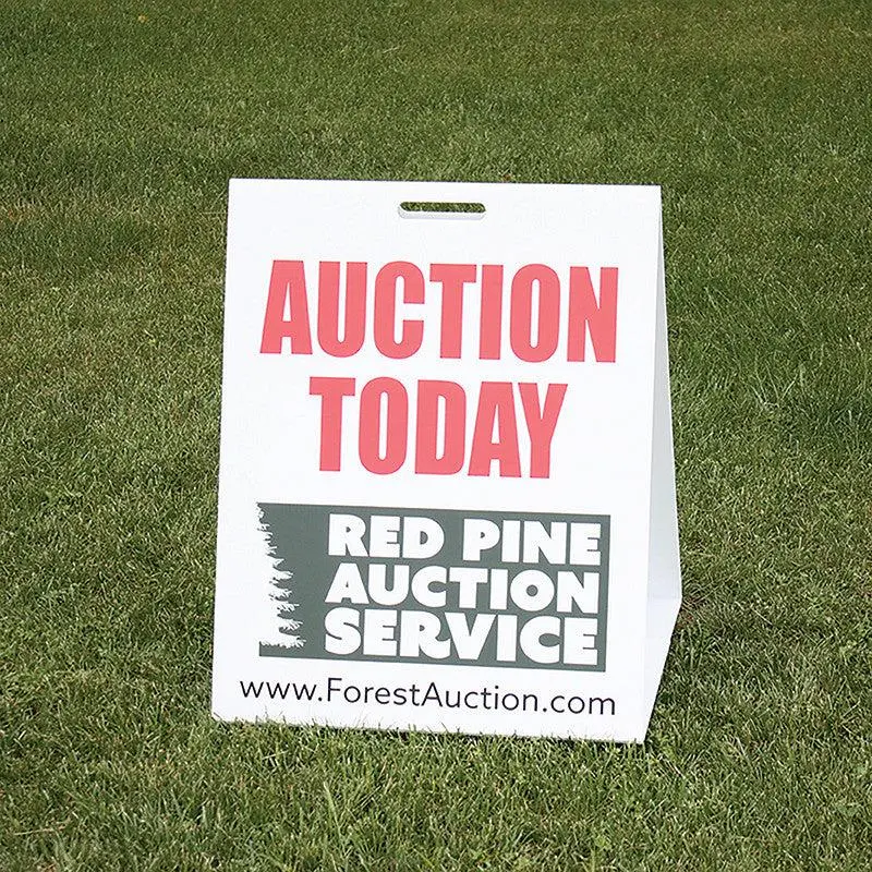 Custom "A" Tents Corrugated Plastic Signs (Min. 2) 1