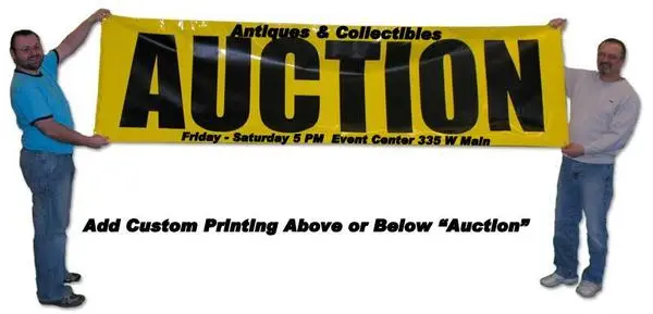 Custom "Auction" Banner - Several Options 9