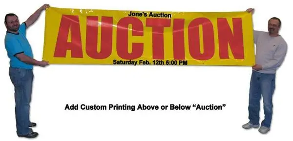 Custom 'Auction' Event Banner – Multiple Size and Style Options - Image 9